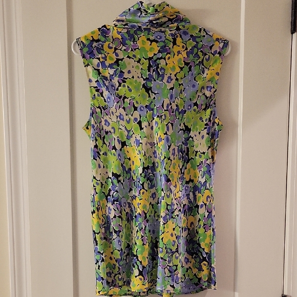 Nine West Women's Floral Sleeveless Top - Multicolor - Picture 6 of 9